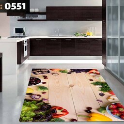 کاور فرش و روفرشی کشدار طرح آشپزخانه  6 متری  کد551