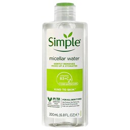 میسلار واتر سیمپل Simple Micellar Water مناسب برای انواع پوست حجم 200 میل