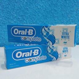 خمیر دندان اورال بی ORAL-B مدل COMPLETE EXTRA WHITE حجم 100 میل