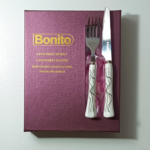 ست چاقو و چنگال میوه خوری گلدار بونیتو در 2 طرح (ارسال رایگان) 
