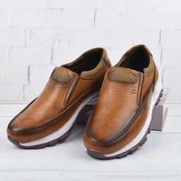 کفش روزمره مردانه مدل بدون بند گالیسیا  رنگ عسلی کد 174413 سایز 40 تا 44