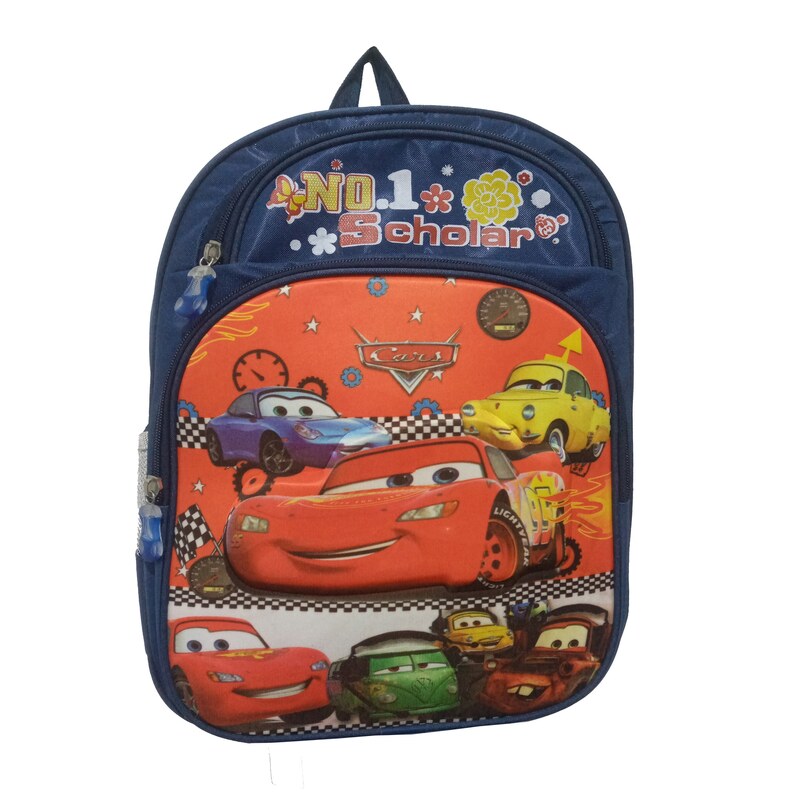 کیف مدرسه پسرانه طرح برجسته ماشینی 