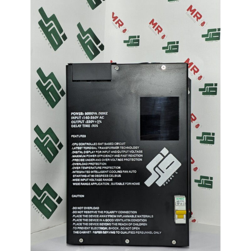 ترانس استابلایزر  6KVAفدک محافظ ولتاژ  مناسب مصرف خانگی ،صنعتی و ماینر 