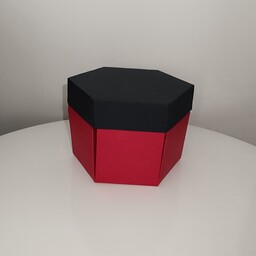 جعبه کادو ولنتاین قرمز و مشکی مدل جعبه سوپرایز 