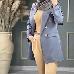 کت تک زنانه مانتو کتی جنس مازراتی سایز یک 38 تا 42 و سایز دو 44 تا 48 در پنج رنگبندی با ارسال رایگان 