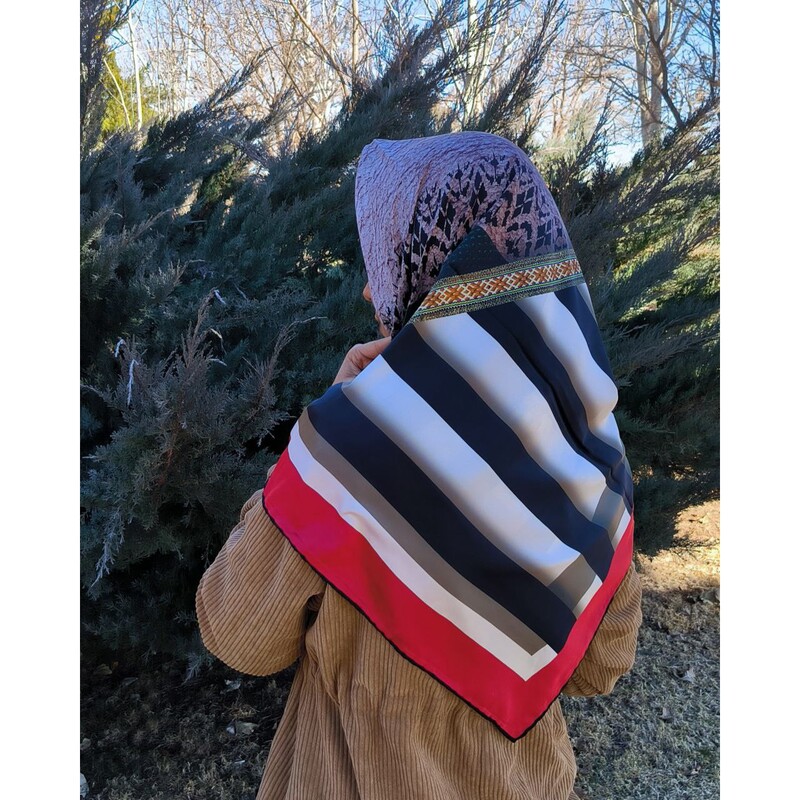 روسری ابریشم تُرک مجلسی کف ساده با 6 رنگ خوشگل 