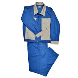لباس کار ( کاپشن شلوار ) دو رنگ مدیریتی جنس پلی استر ویسکوز  تولید با پارچه بروجرد برند ایمن پوشش کار