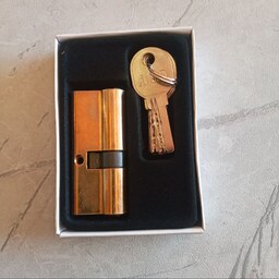 سیلندر قفل هفت سانتی AZD کلید کامپیوتری طلایی