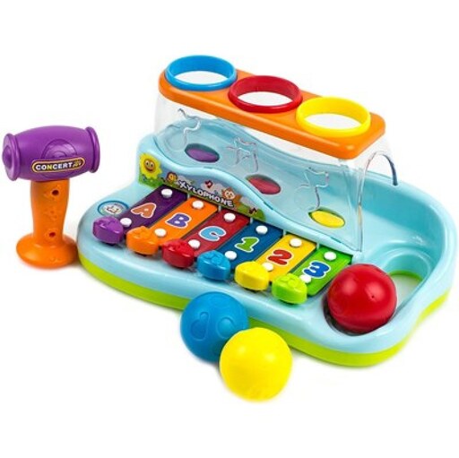 اسباب بازی موزیکال بلز و چکش هولی تویز مدل 856 Hola Toys Enlightening  Intellectual Xylophone