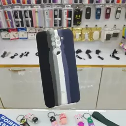 قاب سیلیکونی رنگین کمان شیائومی NOTE 9 مشکی