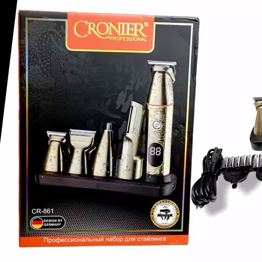 ماشین اصلاح حجم و صفر زن کرونیر آلمان CRONIER 861  اورجینال و شرکتی دو سال گارانتی   ماشین اصلاح پنج منظوره   1-سری حجم