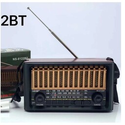  رادیو اسپیکر  طرح قدیم NNSNS-8122BTبلوتوث رم فلش 3موج رادیو