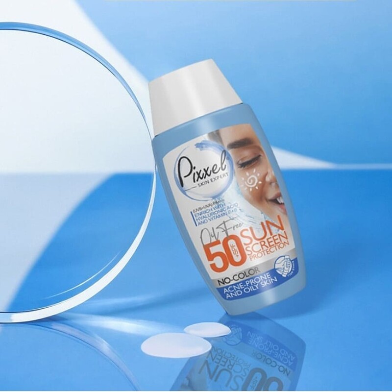 کرم ضد آفتاب بی رنگ پیکسل SPF50 مدل Oily Acne-Prone Skin مناسب پوست های چرب

