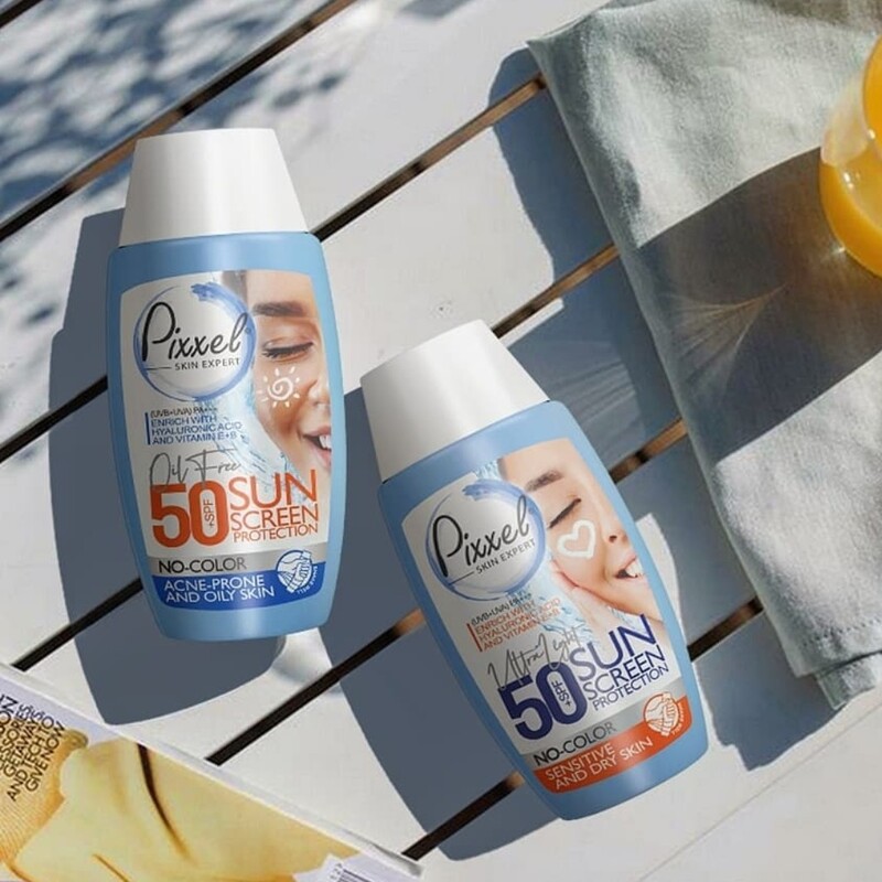 کرم ضد آفتاب بی رنگ پیکسل SPF50 مدل Oily Acne-Prone Skin مناسب پوست های چرب

