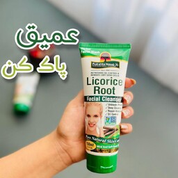 پاک کننده صورت  گیاهی  از ریشه شیرین بیان 