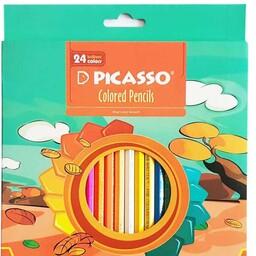 مداد رنگی 24 مقوایی پیکاسو 