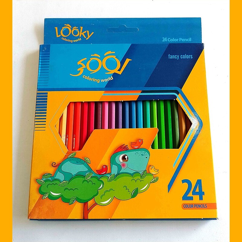 مداد رنگی 24 رنگ لوکی ( مارک دوم پیکاسو )  با کیفت عالی 