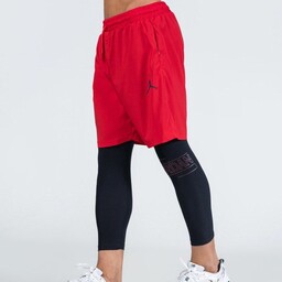 لگ شلوارک آیرو طرح اورجینال جردن رنگ قرمز لباس ولوازم ورزشی وبدنسازی کاراکو اسپرت