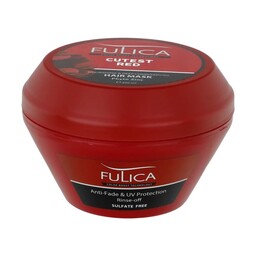 ماسک مو فولیکا (Fulica) مدل تقویت کننده عمیق موهای قرمز حجم 300 میلی لیتر