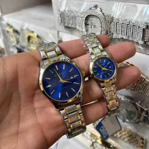 ساعت مچی ست مردانه و زنانه کاسیو استیل  در سه رنگ casio 