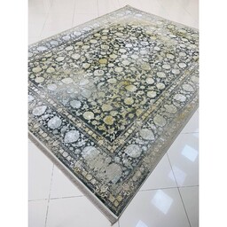 فرش ماشینی 1200شانه اصل تراکم 3600گل برجسته. طرح وینتیج  با کد1220زمینه ترمه ای 12متری جنس اکرولیک 