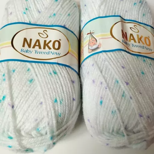 کاموا ترک ناکو خالدار  کد رنگ 31504               (Nako baby tweed new)