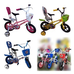 دوچرخه کودک سایز 12 با تکیه گاه ایمن محافظ و هدایت راحت والدین 