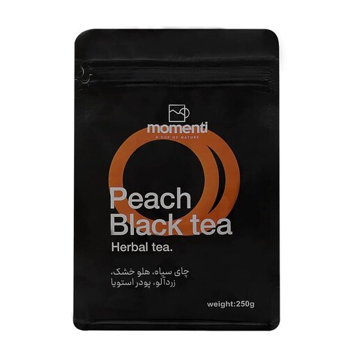 دمنوش چای سیاه هلو مومنتی 250 گرم