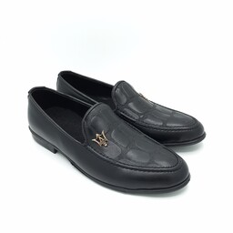 کفش کالج چرم مردانه مدل مازاراتی آجری مشکی سایزهای 40 تا 44 با ارسال رایگان کفش شیک باسلام 