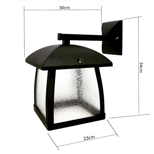 چراغ باغی چراغ حیاطی مدرن دیواری( فلزی )همراه با سرپیچ سرامیکی-ارسال با باربری و به صورت پسکرایه می باشد