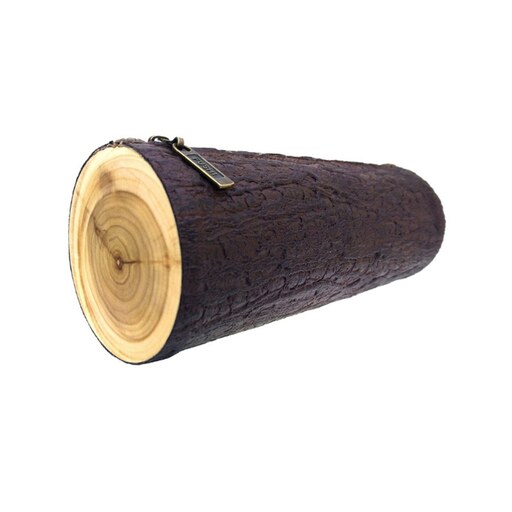 کیف هندزفری و کابل شارژ مدل کنده درخت چوبی