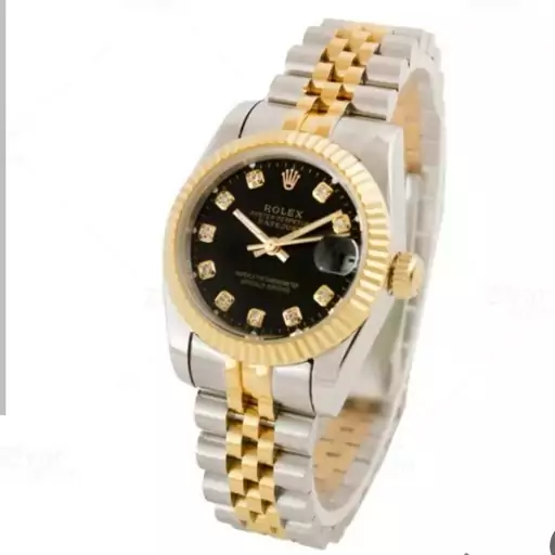 ساعت مردانه رولکس Rolex اصل موتور ژاپن صفحه مشکی