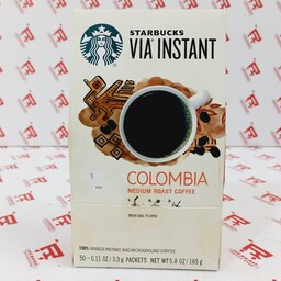 قهوه فوری استارباکس مدل کلمبیا 50 ساشه ایی 