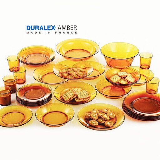 بشقاب کمپوت خوری 14.5 عسلی دورالکس DURALEX AMBER (6 تایی)