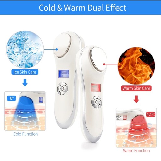 دستگاه اسکوم و ماساژور صورت سرد وگرم تراپی و جوان ساز

