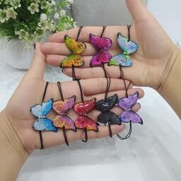 پک ده عددی دستبند پروانه بنددار با رنگبندی فوق العاده افکت دار.دونه ای 35 تومن.مناسب عیدی دادن ،هدیه دادن ،فروش و ...