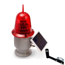 چراغ هشداردهنده خورشیدی مدل SL660-100،چراغ سردکلی سولار،چراغ دکل خورشیدی،چراغ خطر دکل،چراغ دکل ال ای دی،چراغ چشمک زن دکل