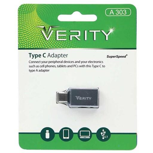 OTG تبدیل USB به تایپ سی وریتی مدل A303 Verity