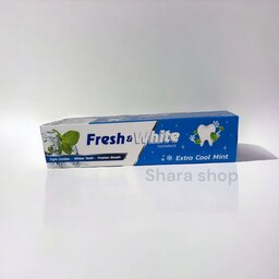 خمیر دندان فرش اند وایت آبی( fresh  white ) 160 گرمی مدل اکسترا کول مینت خنک کننده