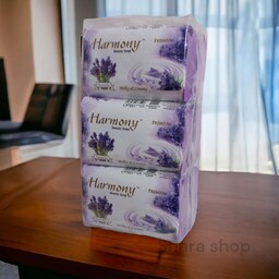 صابون زیبایی و حمام گلهای لاوندر هارمونی  harmony اندونزی  135 گرمی بسته 6 عددی 810 گرمی خارجی