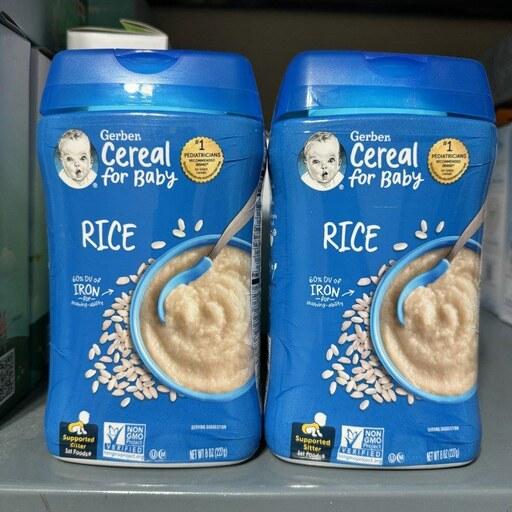 سرلاک برنج بدون شیر گربر Gerberضدحساسیت و آلرژِی