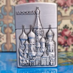 فندک گازی سنگ چخماقی مسکو بسیار زیبا کلکسیونی 