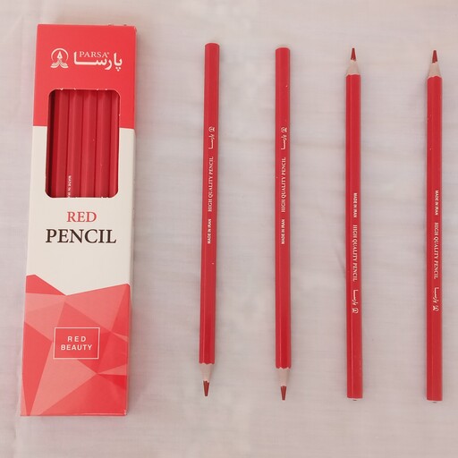 مداد قرمز پارسا بسته 12 تایی