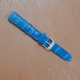 بند ساعت چرم مصنوعی رنگ آبی پر رنگ طرحدار شماره 16 ساخت چین 