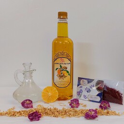 شربت بهارنارنج زعفرانی، طبخ شده به صورت سنتی و خانگی در دیگ مسی و با رعایت کامل اصول بهداشتی