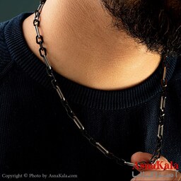 زنجیر گردنبند مردانه و پسرانه استیل کد GNB16252W