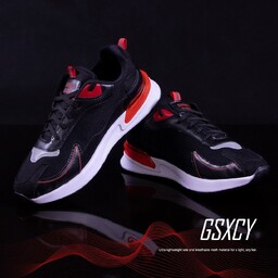  کفش اسپرت مردانه مشکی قرمز GSXCY مدل 1280  