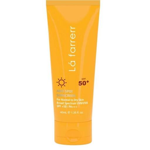 کرم ضد آفتاب مناسب پوست خشک لافارر SPF 50  انقضا 1405
La farrerr SPF50 Dry Skin Sunscreen Cream 40