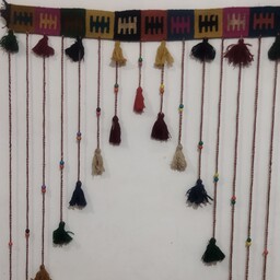پرده سنتی گلیمی دستبافت پشمی