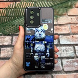 قاب گوشی Huawei Nova Y70 هوآوی متال دور سیلیکونی محافظ لنزدار طرح خرس تدی کد 30536